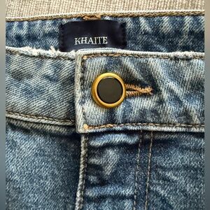 KHAITE Blue Ankle & Cropped Jeans